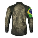 Camisa G Agro Brk Camuflada Bandeira do Brasil com Proteção Solar UV50+
